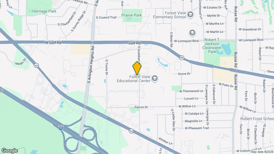 2042 S Goebbert Rd Map and Location Details