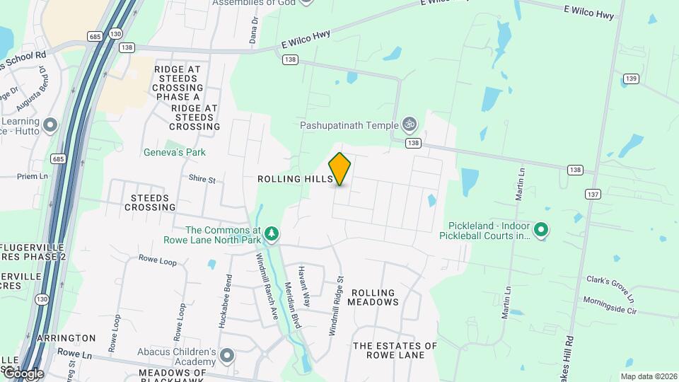 21413 Hines Ln Map and Location Details