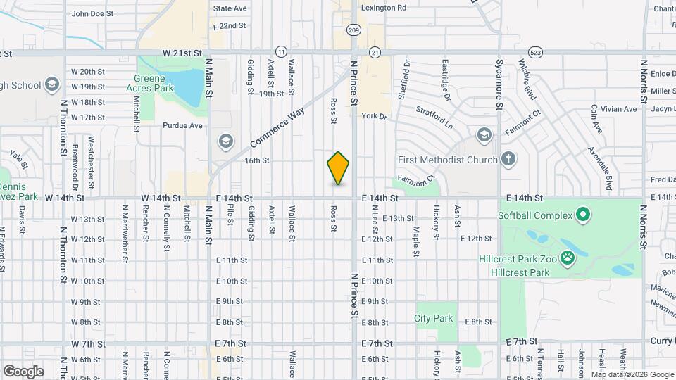 1405 Ross St Map and Location Details