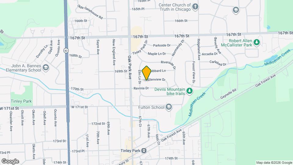 6661 Glenview Dr Map and Location Details