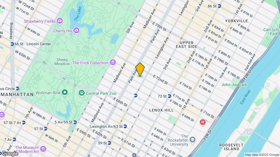 126 E 71st St Map and Location Details