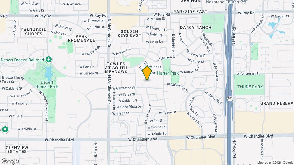 512 N Los Feliz Dr Map and Location Details