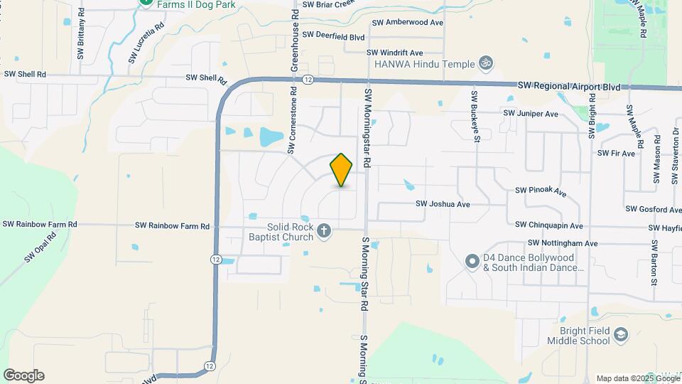 4307 SW Eggersway Pl Map and Location Details