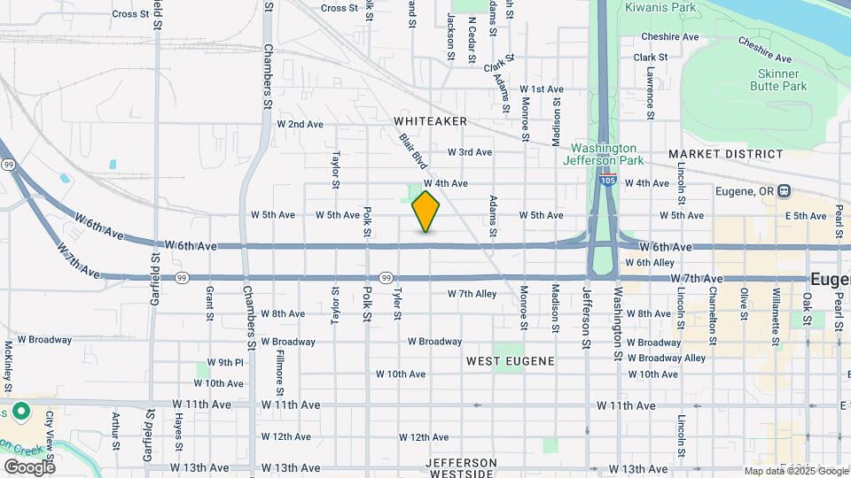 1103 W 6th Ave Map and Location Details