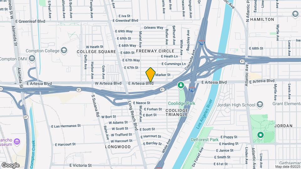 228 E Artesia Blvd Map and Location Details