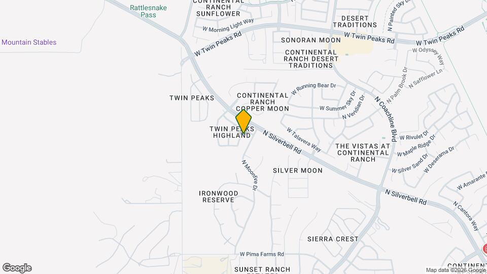 8868 N Twin Peaks Brook Rd Map and Location Details