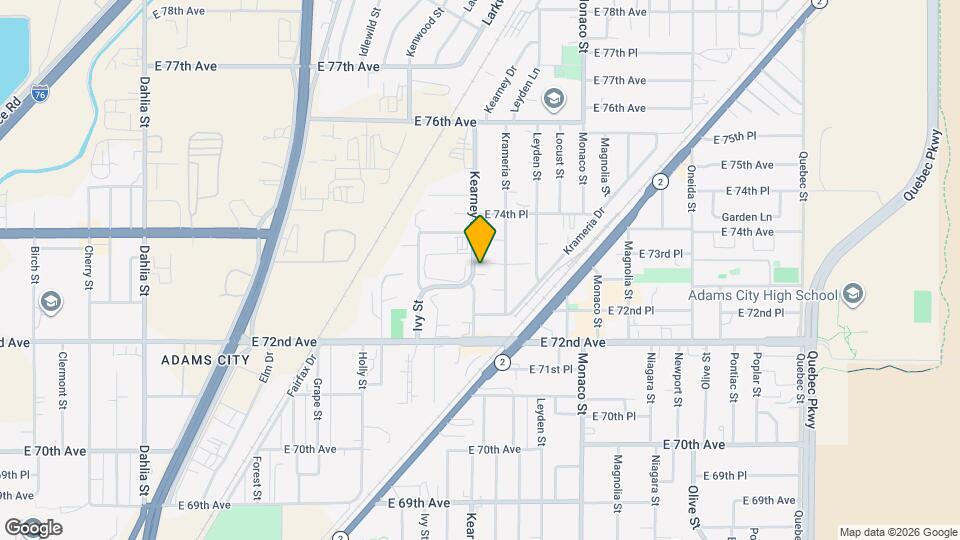 7330 Kearney St Map and Location Details