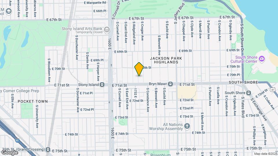 7030 S Cregier Ave Map and Location Details