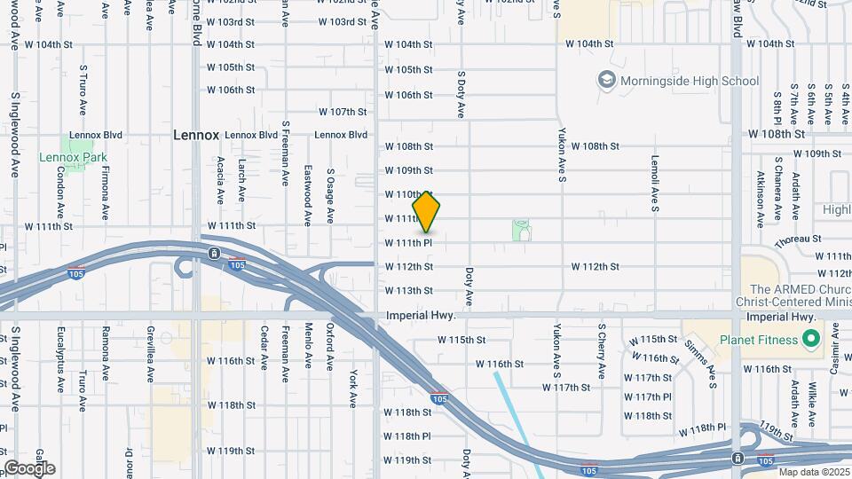 3861 W 111th Pl Map and Location Details
