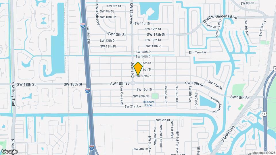 1180 SW 17th St Map and Location Details