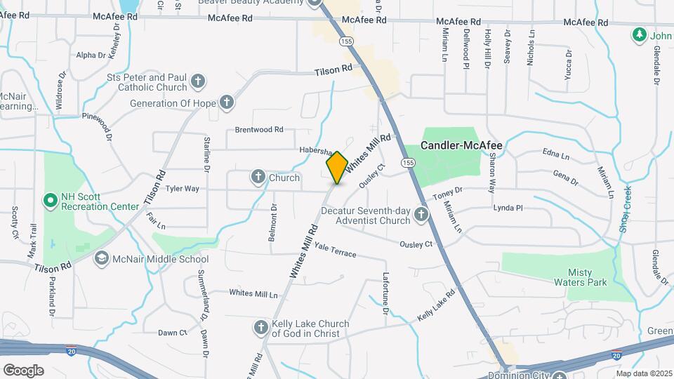 2174 Whites Mill Rd Map and Location Details