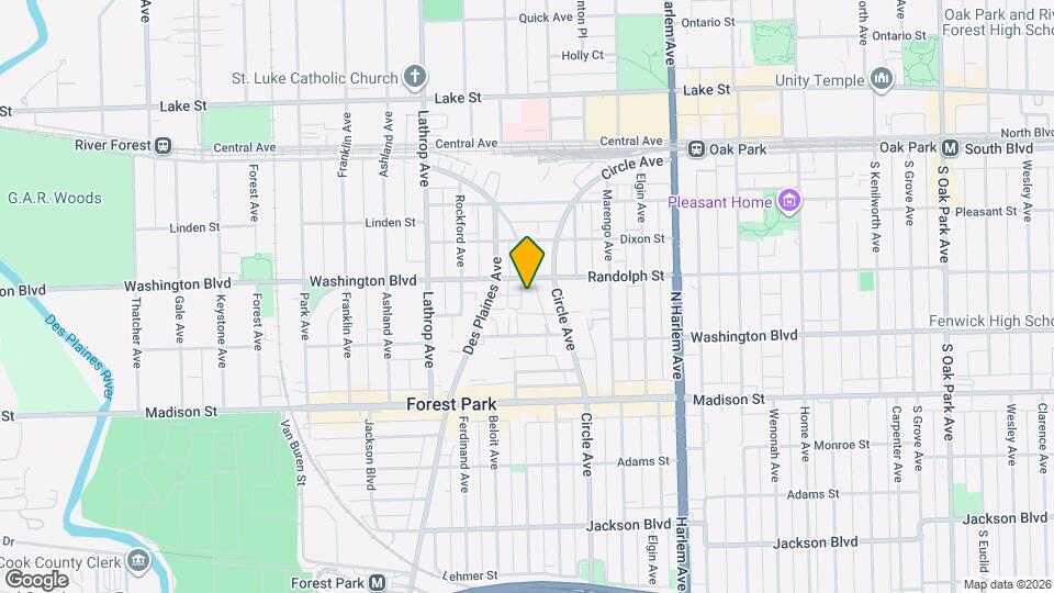 214 Brown Ave Map and Location Details