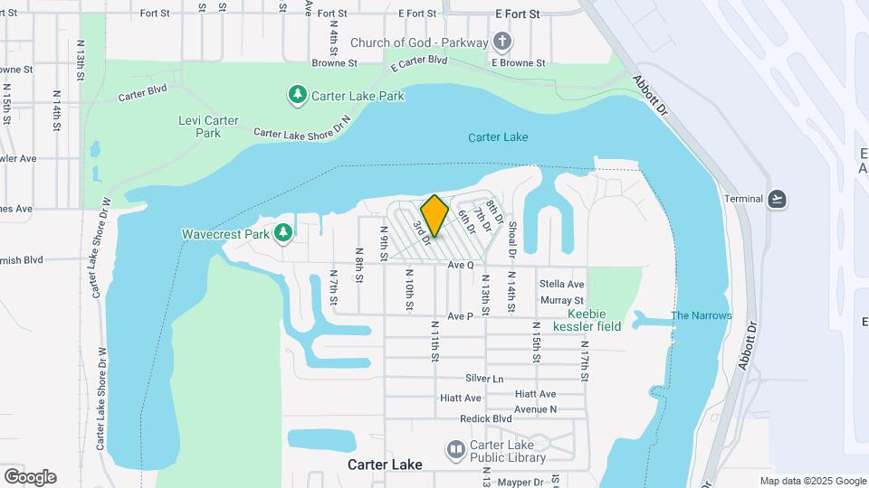 134 Carter Lake Club Map and Location Details