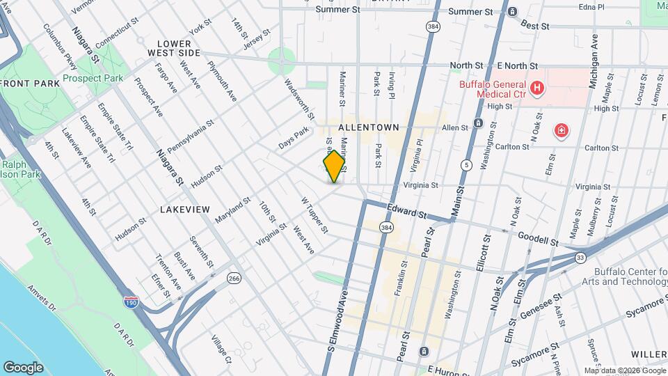 370 Virginia St Map and Location Details