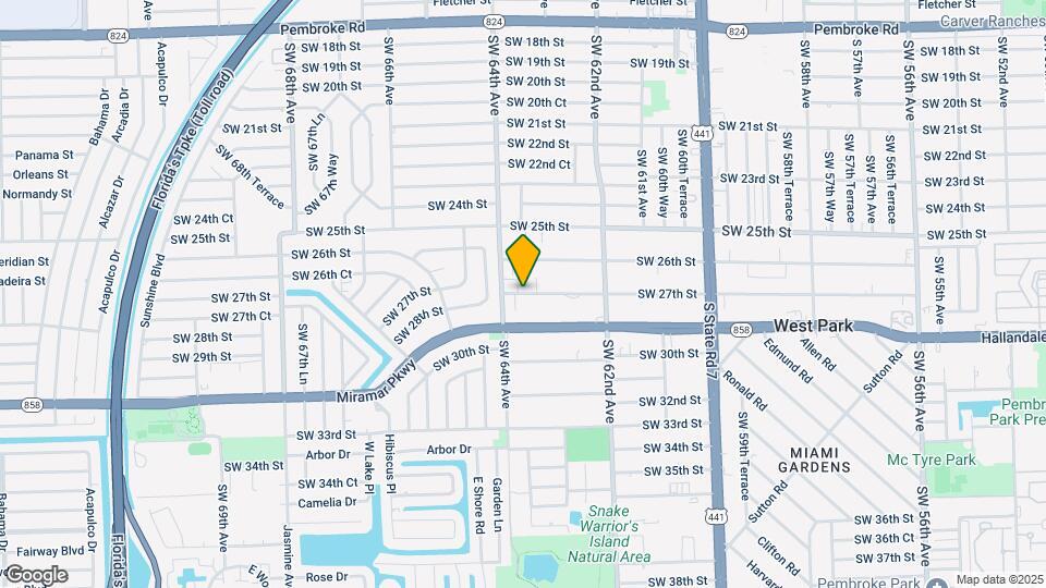 6326-6328 SW 27th St Mapa y Detalles de la Ubicación