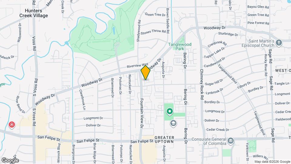 5913 Woodway Place Ct Map and Location Details