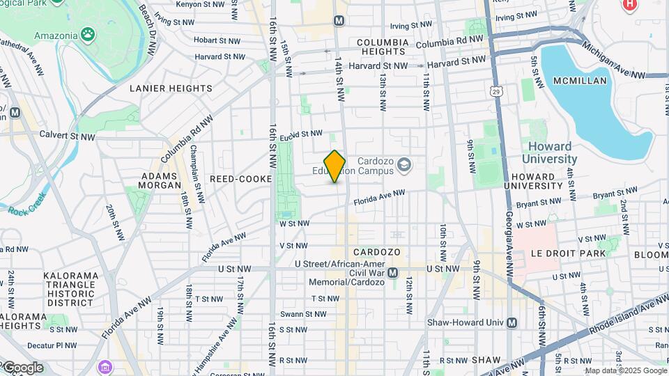 1417 Belmont St NW Map and Location Details