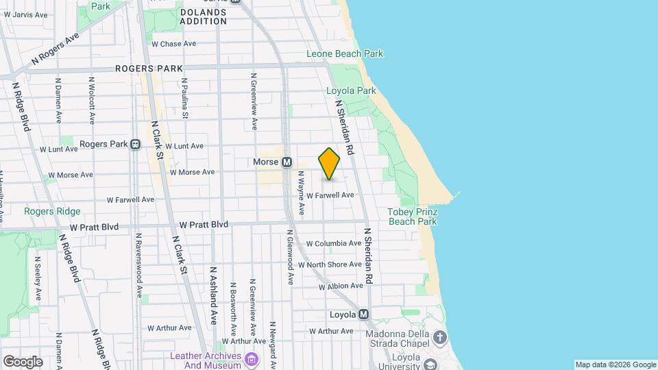 6917 N Lakewood Ave, Unit 2 Mapa y Detalles de la Ubicación