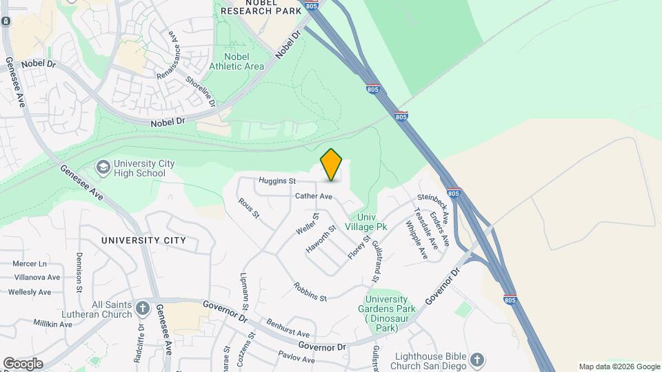 4651 Huggins St Map and Location Details