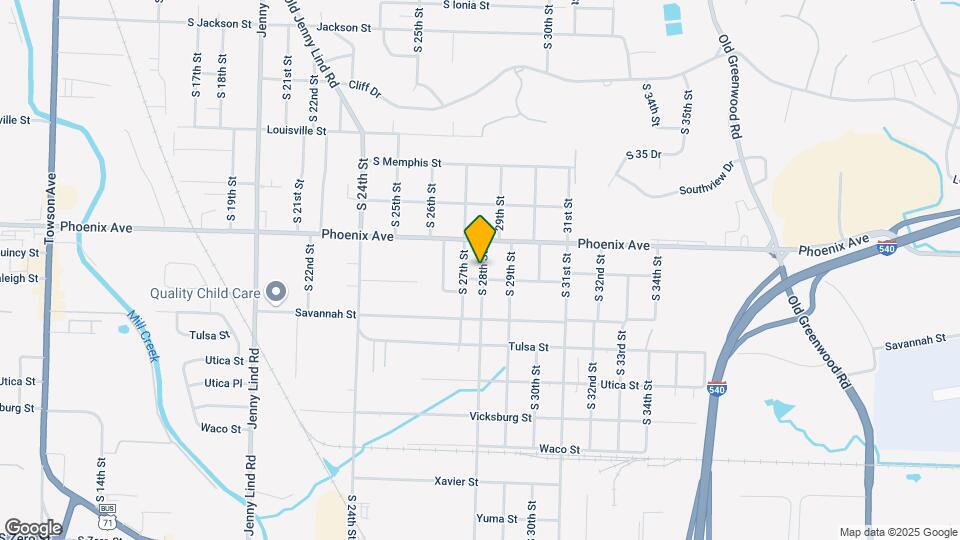 4718 S 28th St Map and Location Details