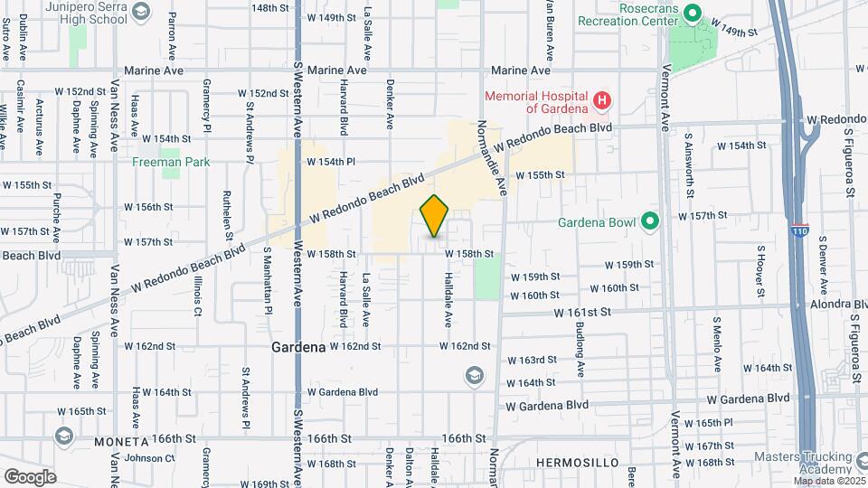 1519 W 158th St Mapa y Detalles de la Ubicación