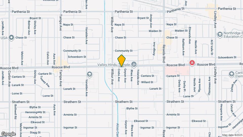 18820 Roscoe Blvd Map and Location Details