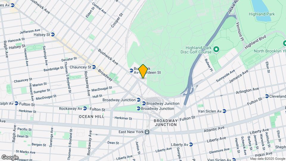1599 Bushwick Ave Map and Location Details