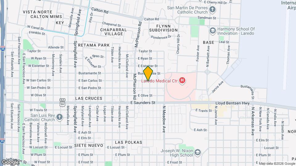 4020 Loring Ave Mapa y Detalles de la Ubicación