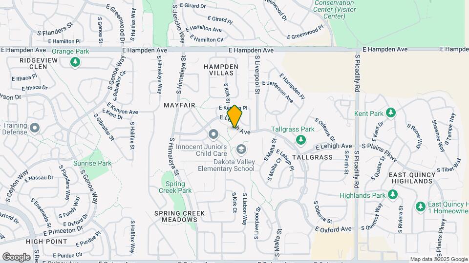 3817 S Kirk Ct Map and Location Details