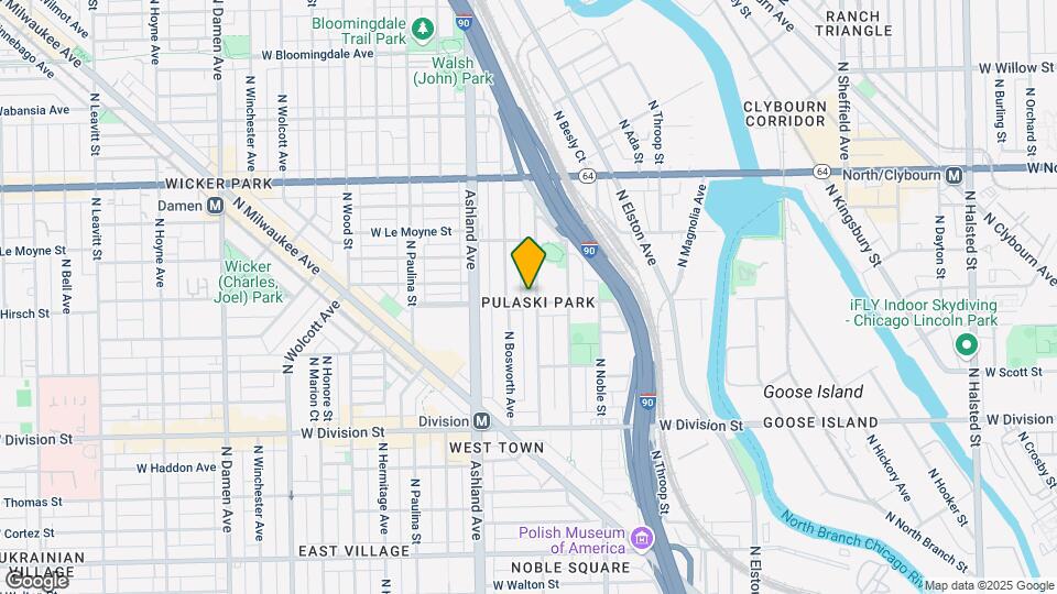 1402 N Greenview Ave Map and Location Details