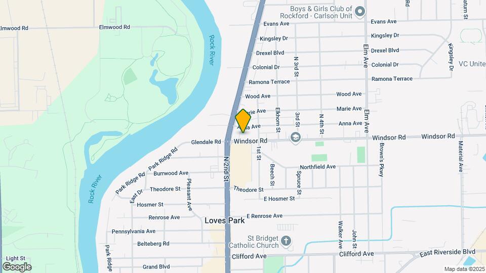 514 Windsor Rd Map and Location Details