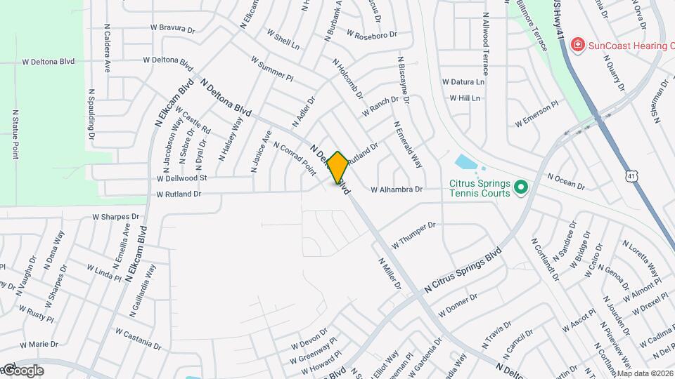 10032 N Deltona Blvd Map and Location Details