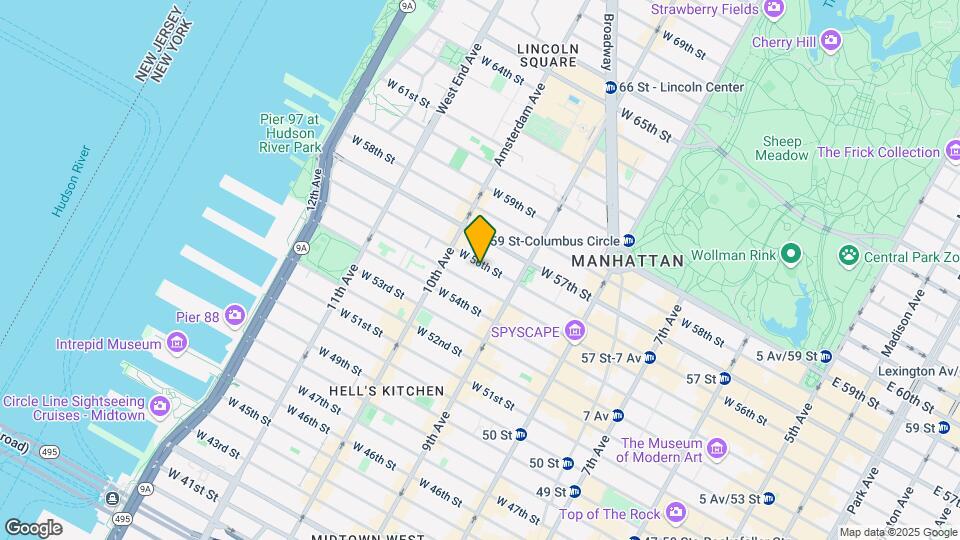 426-428 W 56th St Mapa y Detalles de la Ubicación