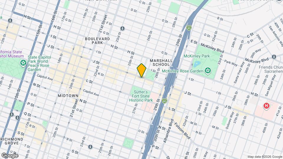 2620 J St Map and Location Details