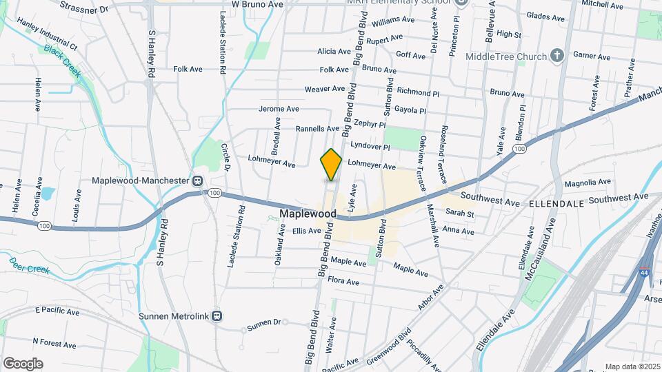 2625 S Big Bend Blvd Map and Location Details