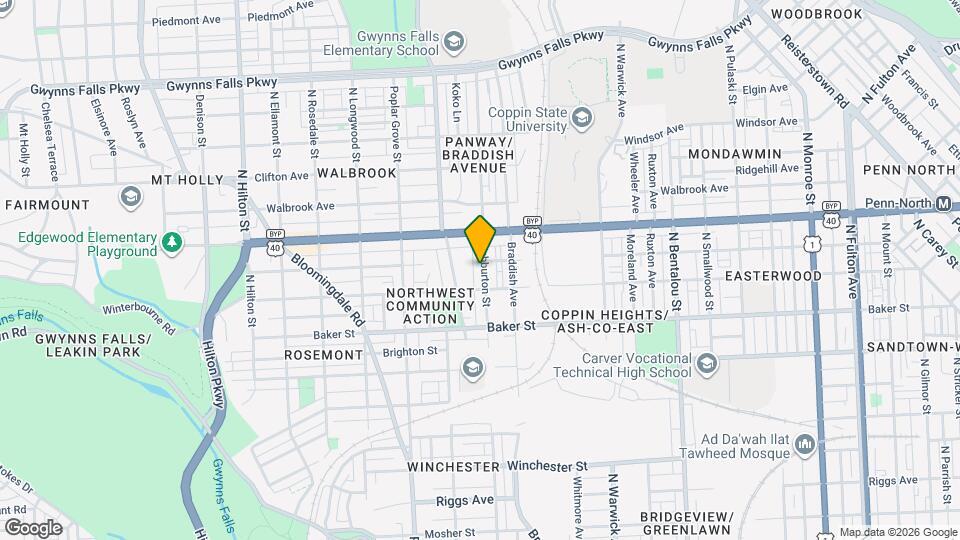1728 Ashburton St Mapa y Detalles de la Ubicación