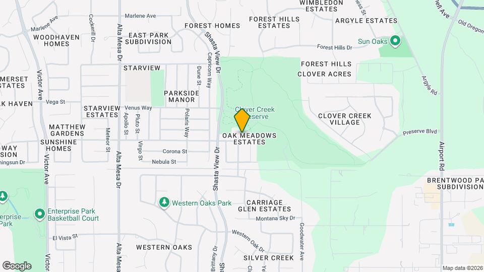 3875 Meadow Oak Way Map and Location Details