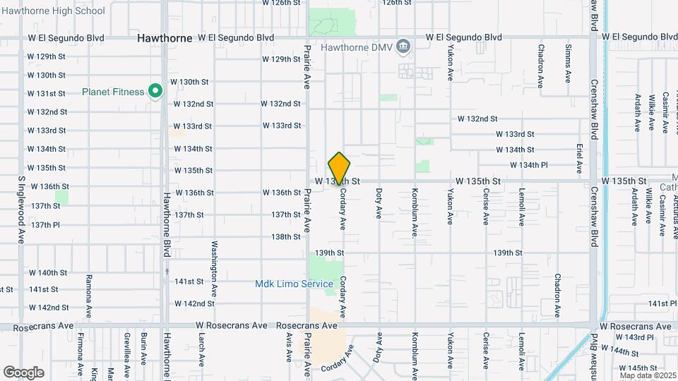 13517 Cordary Ave Map and Location Details