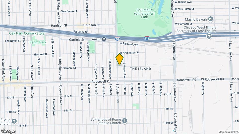 5958 W Fillmore St Map and Location Details