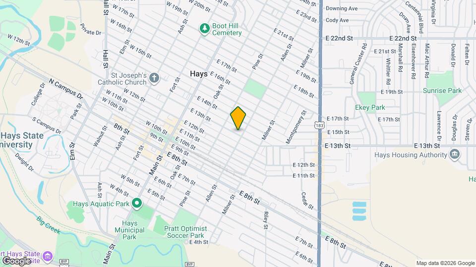 317 E 13th St, Unit A Map and Location Details