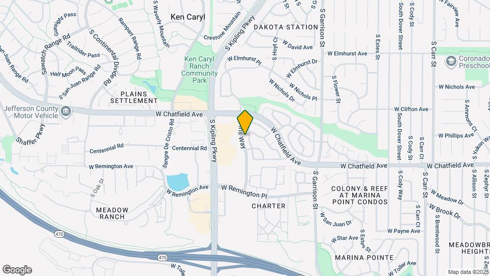 9644 W Chatfield Ave Map and Location Details