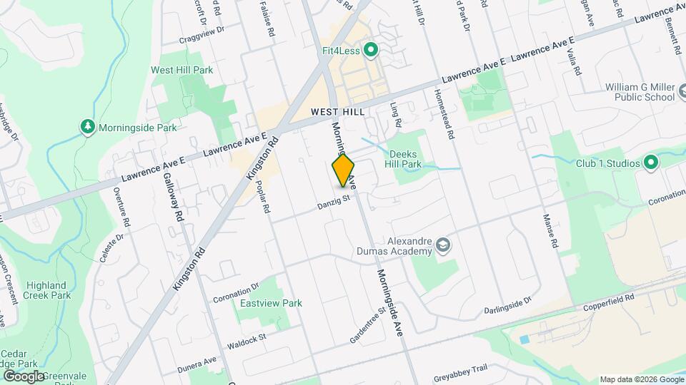 58 Danzing St Map and Location Details