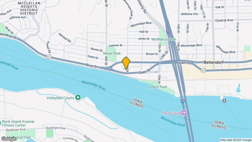 744 River Dr Map and Location Details