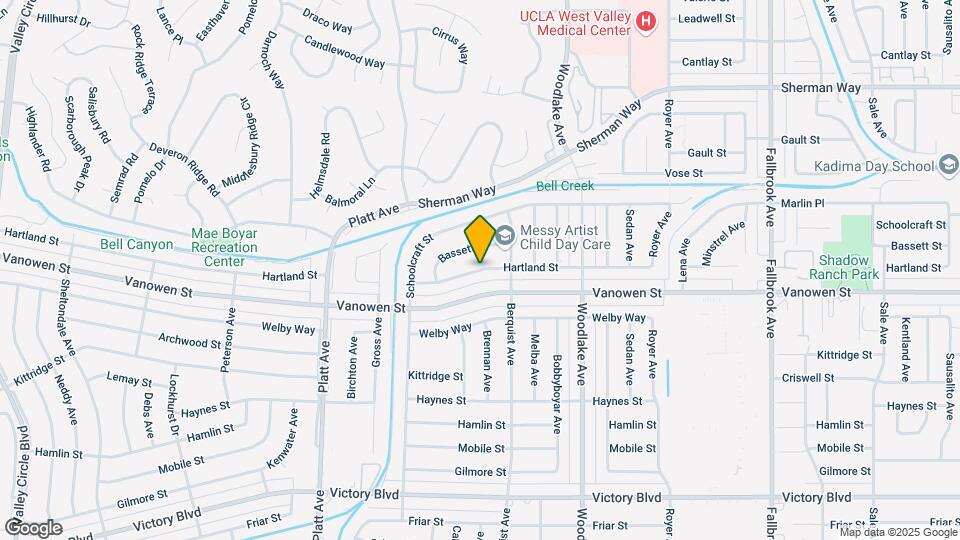 23335 Hartland St Map and Location Details
