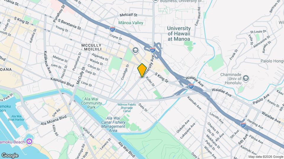 845 University Ave Map and Location Details