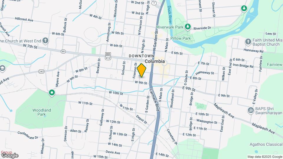 911 S High St Map and Location Details