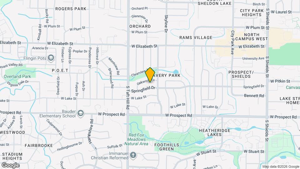 1912 Springfield Dr Map and Location Details