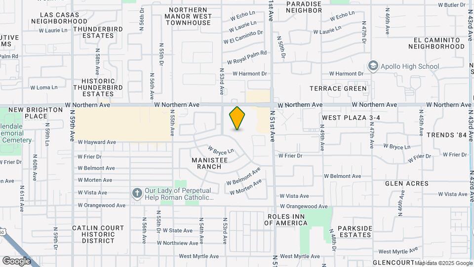 7959 N 53rd Ave Map and Location Details