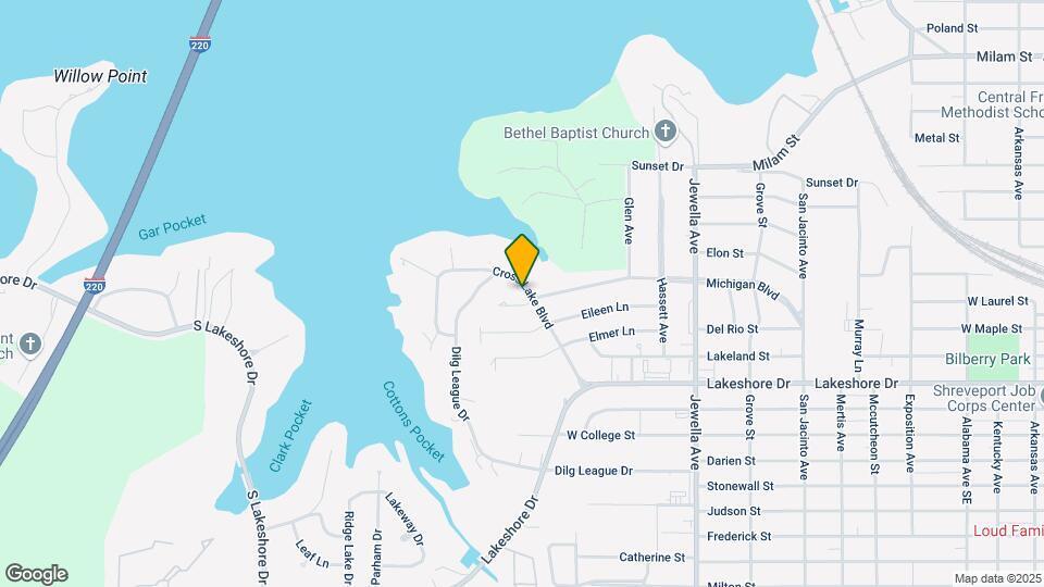 1724 Cross Lake Blvd Map and Location Details