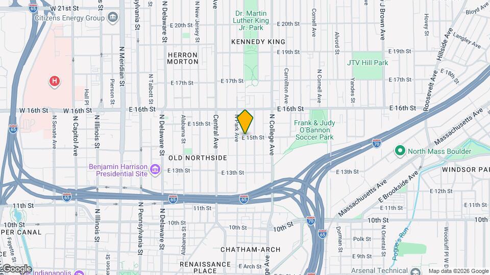 616 E 15th St Map and Location Details